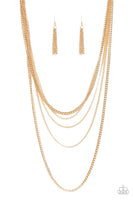 Top of the Food Chain Gold Layered Paparazzi Accessories