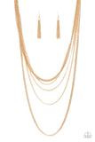 Top of the Food Chain Gold Layered Paparazzi Accessories