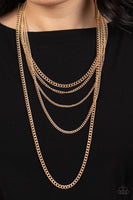 Top of the Food Chain Gold Layered Paparazzi Accessories