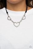 Fashionable Flirt - Black Heart Necklace Paparazzi Accessories