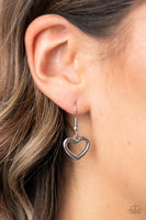 Fashionable Flirt - Black Heart Necklace Paparazzi Accessories