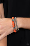 Tour de Tourist - Orange Bracelets Paparazzi Accessories