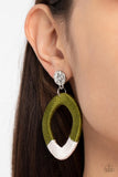 Thats a WRAPAROUND Green Earrings Paparazzi Accessories