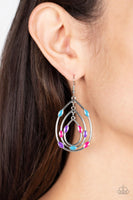 Rippling Rapport Multi Teardrop Earrings Paparazzi