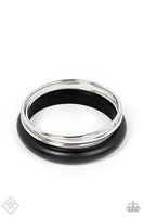 Adventurous Attitude - Black Clear Ff Bracelet Paparazzi Accessories