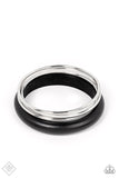 Adventurous Attitude - Black Clear Ff Bracelet Paparazzi Accessories