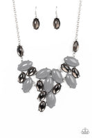 Date Night Nouveau Silver Gray Necklace Paparazzi Accessories