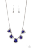 Posh Party Avenue Blue Bling Necklace Paparazzi Accessories