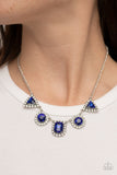 Posh Party Avenue Blue Bling Necklace Paparazzi Accessories