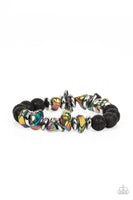 Volcanic Vacay Multi Oil Spill Lava Bracelet Paparazzi Accessories