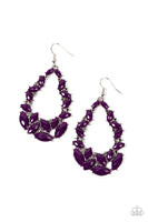 Tenacious Treasure Purple Earrings Paparazzi Accessories