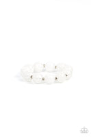 Arctic Affluence White Bracelet Paparazzi Accessories