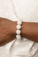 Arctic Affluence White Bracelet Paparazzi Accessories