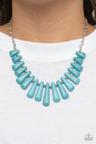 Mojave Empress - Blue Turquoise Necklace Paparazzi Accessories