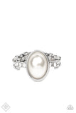 One Day at a SHOWTIME - White FF Paparazzi Accessories Ring