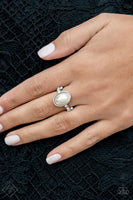 One Day at a SHOWTIME - White FF Paparazzi Accessories Ring