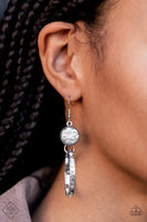 Standalone Sparkle - White Bling FF Earrings Paparazzi Accessories