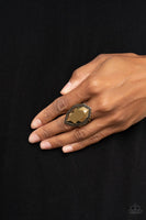 Avant-GRANDEUR Brass Bling Ring Paparazzi