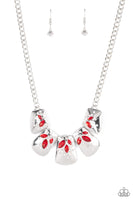 Jubilee Jingle Red Rhinestone Necklace Paparazzi Accessories