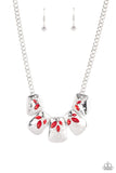 Jubilee Jingle Red Rhinestone Necklace Paparazzi Accessories