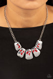 Jubilee Jingle Red Rhinestone Necklace Paparazzi Accessories