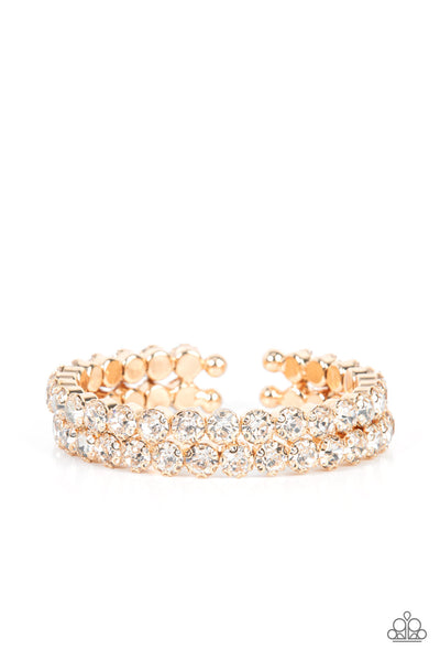 Megawatt Majesty Gold Bling Bracelet Paparazzi Accessories