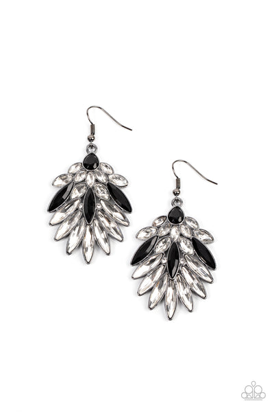 COSMIC-politan - Black Bling Earrings Paparazzi Accessories