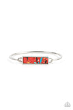 Terrazzo Tarot Red Bangle Bracelet Paparrazi Accessories