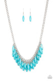 Beach House Hustle Blue Necklace Paparazzi Accessories