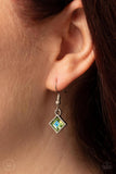 Prismatic Reinforcements - Green iridescent Blue Necklace Paparazzi Accessories