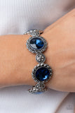 Palace Property Blue Rhinestone Bracelet Bling Paparazzi Accessories