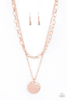 Highlight of My Life Copper Rhinestone Necklace Paparazzi