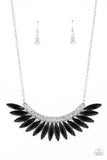Flauntable Flamboyance Black Rhinestone Necklace Paparazzi