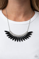 Flauntable Flamboyance Black Rhinestone Necklace Paparazzi