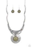 EMPRESS-ive Resume Green Olive Necklace Paparazzi