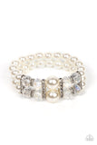 Timelessly Tea Party White Pearl Bracelet Paparazzi Accessories