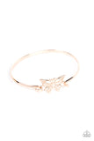 Did I FLUTTER? Rose Gold Butterfly Bracelet Paparazzi Accessories