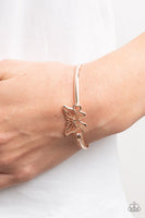 Did I FLUTTER? Rose Gold Butterfly Bracelet Paparazzi Accessories