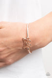 Did I FLUTTER? Rose Gold Butterfly Bracelet Paparazzi Accessories