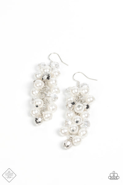 Pursuing Perfection White Earrings Paparazzi Accessories