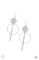 Harmoniously Balanced - Silver Bar Earrings Paparazzi Accessories