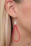 Mechanical Mania Red Cord Necklace Paparazzi Accessories