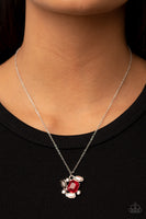 Prismatic Projection Red Bling Necklace Paparazzi Accessories