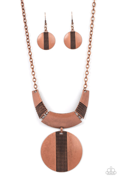 Metallic Enchantress Copper Necklace Paparazzi Accessories