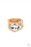 High Roller Sparkle Gold Bling Ring Paparazzi Accessories