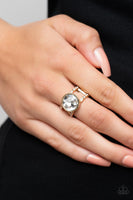 High Roller Sparkle Gold Bling Ring Paparazzi Accessories