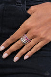 Sizzling Sultry Pink Iridescent Bling Ring Paparazzi Accessories