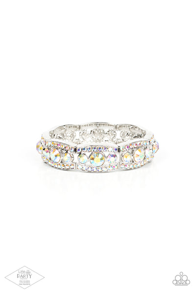 Easy On The ICE Multi Iridescent Bling Bracelet Paparazzi Accessories