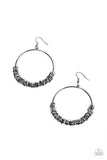 Retro Ringleader Multi Gunmetal Silver Earrings Paparazzi Accessories