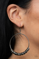 Retro Ringleader Multi Gunmetal Silver Earrings Paparazzi Accessories